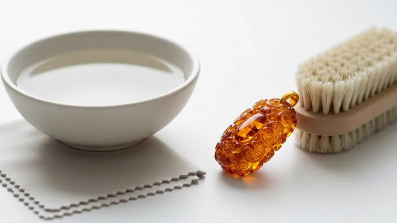 Entretien du pendentif ambre