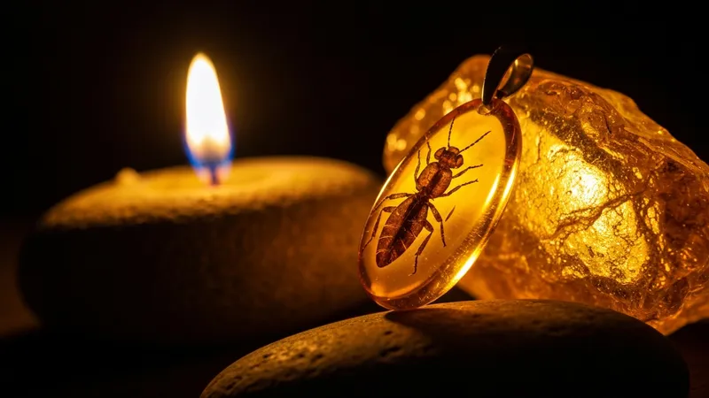 L'histoire et l'origine de l'ambre